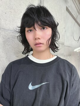 キャロルガーデンズ ボコカ 表参道(Carroll Gardens bococa) 黒髪ボブ×ニュアンスパーマ