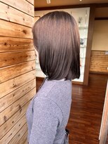 パレッツ Palet's LADY'S & MEN'S HAIR 艶ブラウン×まとまるミディアムボブ
