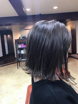 スパイスヘアメイク(SPICE hair make) 切りっぱなしホブ