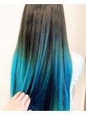 turquoise BLUE × グラデーション by shiho