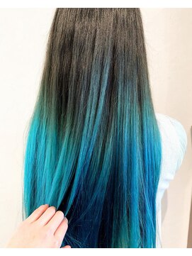 リトルカモジマ バイ ヴィーヴル(little kamojima by BIVRE) turquoise BLUE × グラデーション by shiho