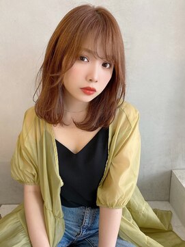 インビテーション(invitation) #オレンジベージュ#ワンカールセミディ