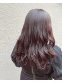 ダークローズカラー！ゆるふわロング！十条！