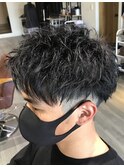 ツーブロックベリーショート