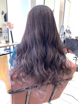 クアトログランシュ ひたちなか店(QUATRO×GranCieux) エアタッチバレイヤージュ×ラベンダーバイオレット