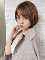 ヘアリゾート粋 新宿三丁目本店&nbsp;《前地 麻衣》女っぽさ◎女子アゲショートボブ