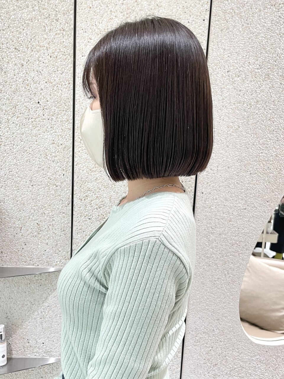 あご下ボブ/地毛風ストレート：L180977895｜マイル 渋谷(mile)のヘア