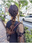 編みおろしポニー