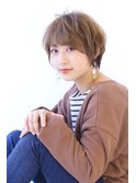 イメチェンローライトフォギーベージュ小顔ワンサイドショート