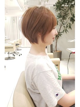 アンド ストーリーズ(&STORIES) 大人可愛い小顔ひし形クビレ丸みボブ20代30代40代大人ショート