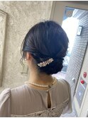 お呼ばれヘアアレンジ ミディアムヘア