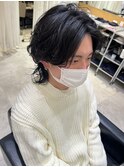 メンズウルフヘア