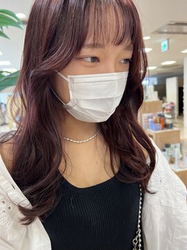 ケンジ 平塚ラスカ店(KENJE) 韓国巻き/韓国レイヤー/レッドカラー