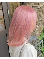 ルプラ ガーデン(le-pla garden) レイヤーカット#ハイトーン#ダブルカラー#ピンク#豊橋#豊川#田原