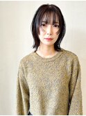 ボブヘア レイヤー 透明感カラー
