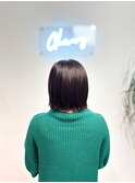 切りっぱなしボブ