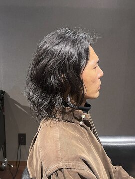 ビーダンディー(Bee dandy) ビジネスマンバン オールバック ツーブロック ニュアンスパーマ