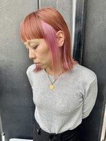 チュダック(ChuDuck)&nbsp;韓国風《インナーピンク》ハイトーン/ケアブリーチ/ダブルカラー