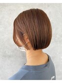 透明感カラー×ショートボブ