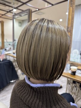 ラボヌールヘアーノーブル 新越谷店(La Bonheur hair noble) 極上髪質改善/ハイトーンボブ【美髪】【イメチェン】