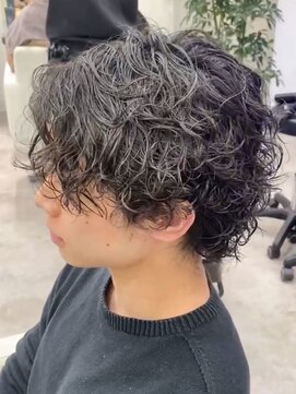 ソア 渋谷(soar) 20代30代メンズスパイラルパーマワイルドオシャレ感アッシュ