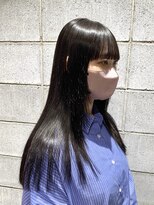 ツヤ髪黒髪ストレート