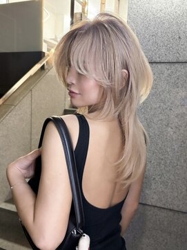 ラキング ギンザ トウキョウ(LAKING GINZA) くびれヘア/アプリコットオレンジ/夏/ハイライトカラー[銀座駅]