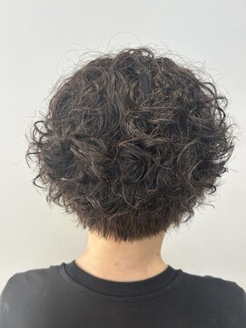 ジップバイノート 藤沢(.zip by note) ４０代50代癖毛風ショートパーマ[藤沢]