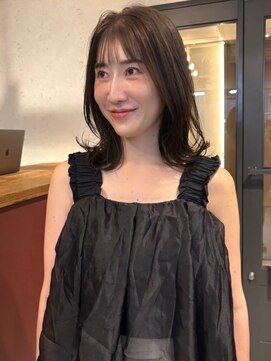 アトリエ(atelier.) アッシュブラウン 顔周りカット くびれヘア 前髪カット 30代
