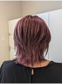 《HAIRZ》大岩真弓　ブリーチありのハイトーンボルドー