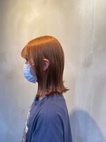 セイル(Sail) アプリコットオレンジオレンジベージュ×外ハネロブ8.22