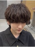 波巻きツイストスパイラルニュアンスフェザーシャドウパーマ