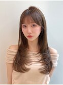 20代30代大人可愛いレイヤースタイル顔周りカット原宿