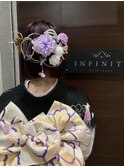 成人式・着物レンタルヘアセット着付けメイク写真☆予約受付中