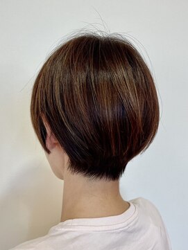 ヘアーファン(Hair Fun) 大人丸みショートボブ×美襟コンパクト小顔艶上品映え人気