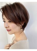 大人可愛いショートボブ