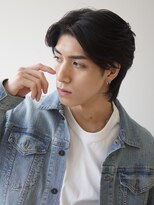 レーヴ(Reve)&nbsp;MEN'S HAIR/ニュアンスパーマ/リバースセンターパート/目黒/品川
