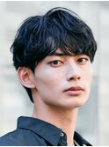 銀座シャドウパーマニュアンスパーマツーブロックメンズパーマ