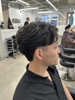 テンション(tension)&nbsp;メンズフェザーパーマメンズカット眉毛札幌大通バスセンター