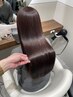 髪質改善カラー+髪質改善グロスケアTR ¥23800