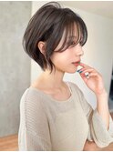 Say.ローズブラウンスモーキーハッシュカットミディアムレイヤー