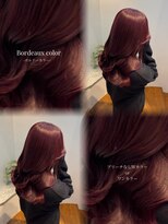ヘアカロン 熊本下通店(Hair CALON)&nbsp;ボルドーカラー/ワインレッド/暖色カラー/ブリーチなしカラー