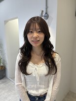ローレンジウ(LOREN JU)&nbsp;着物ヘア/ダークアッシュ/ミディアムレイヤーカット/名古屋名駅