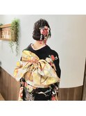 【成人式・結婚式】振り袖着付け&ヘアセット 
