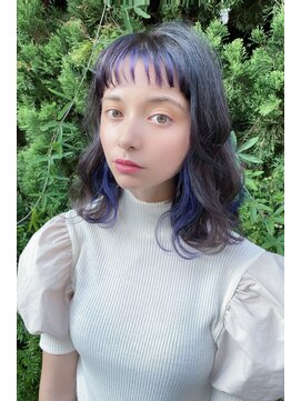 クーエフー(coo et fuu) フリンジウェーブのミディアム♪前髪はショートバングに♪藤沢