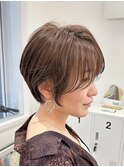 斜めバングくびれショート【suiw】昭和町/天王寺/阿倍野