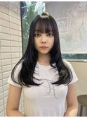 【lilley 稲永麻衣】レイヤーカット+天神韓国ヘア