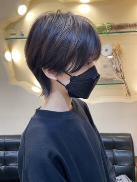 ラウンジ モリオ イケブクロ(Lounge MORIO Ikebukuro) メンズライクなショートウルフ/前髪ありショートウルフ◯