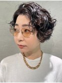〈m7〉大人ショートハイライト髪質改善キッズカット前髪30代40代