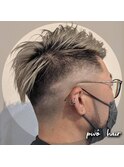 ハイトーンカラー　シルバーカラー　ケアブリーチ　フェード